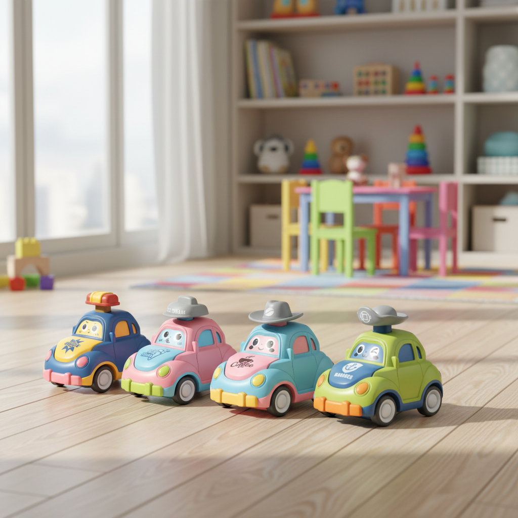 Interactive Toy Cars Fun Colorful Playset Vehicles - Image 4