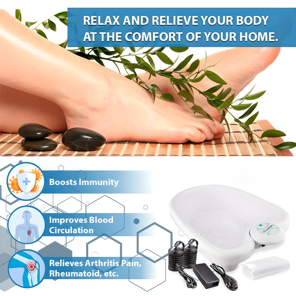 Vasca per pediluvio con sistema ionico unità portatile per spa domestica