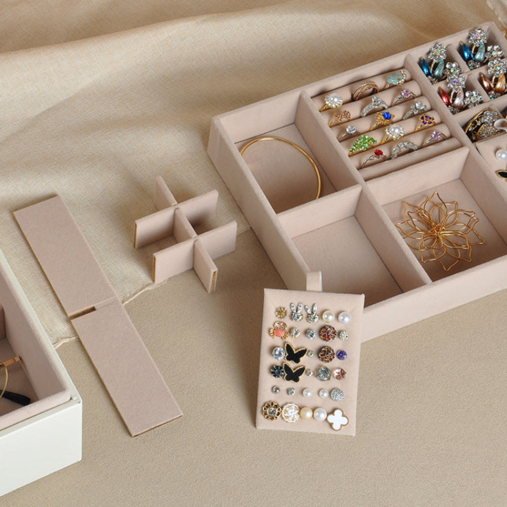 Jewelry Box Organizer Mothers Day 2 Layer Storage Case Tray