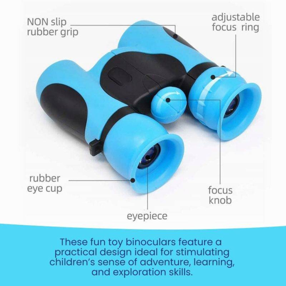 Kids Binoculars Field Glasses Compact Easy Grip Rubberized - Image 9