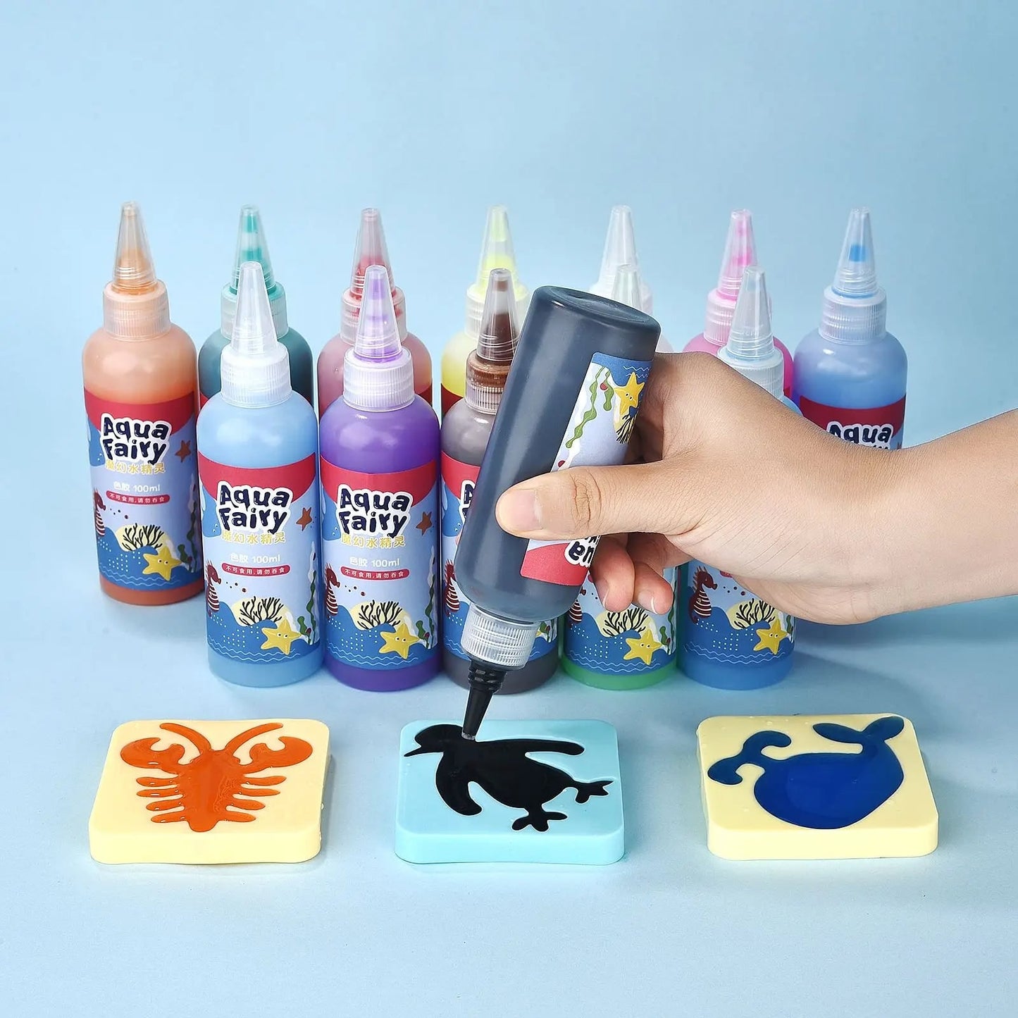 Kids Crafts Water Gel Animal Molds Creative Activity Kit - Image 3