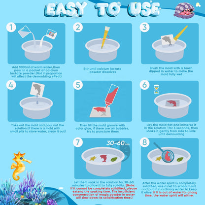 Kids Crafts Water Gel Animal Molds Creative Activity Kit - Image 6