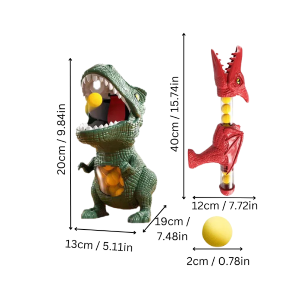 Kids Dinosaur Toy Interactive Game Foam Shooter Set - Image 2