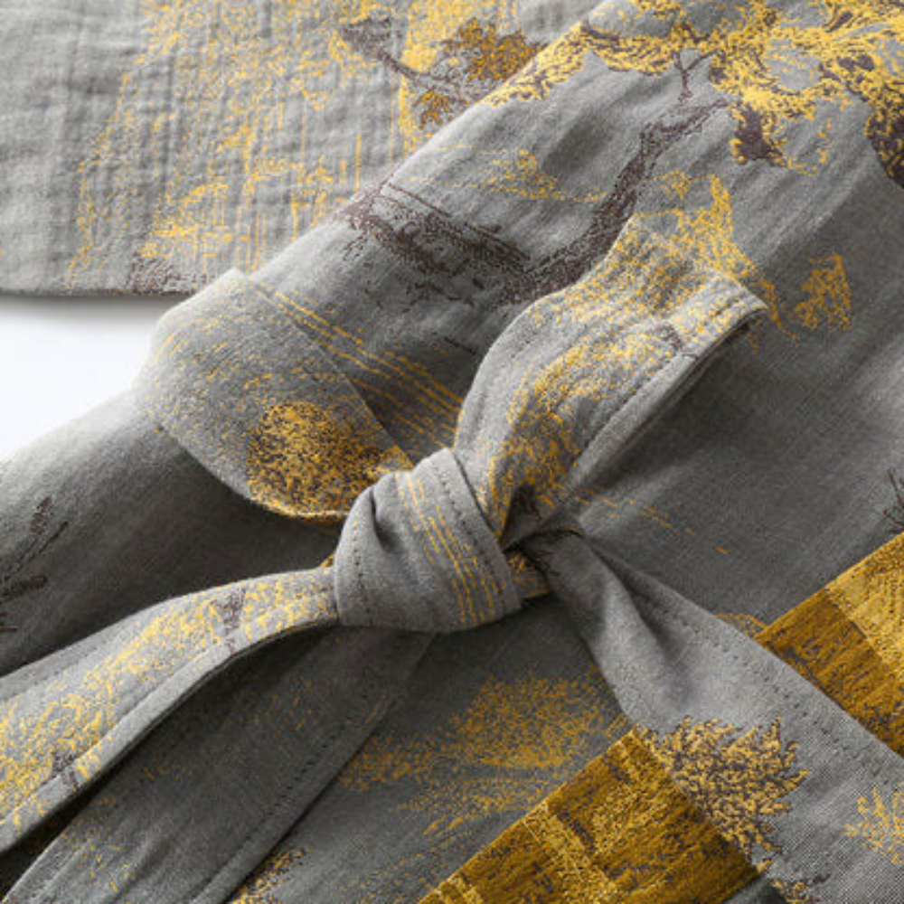 Kimono Robe Bathrobe Relaxed Fit Design - Image 4