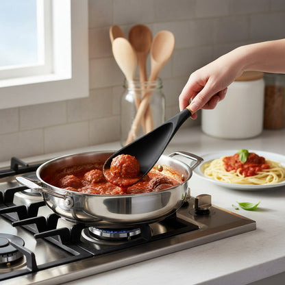 Kitchen Utensil Silicone Spatula Cooking Spoon Seamless Design - Image 9