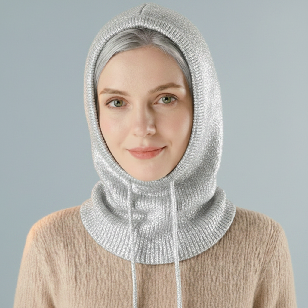 Knit Beanie Cashmere Winter Ribbed Pom-Pom Cold Weather Beanie - Image 3