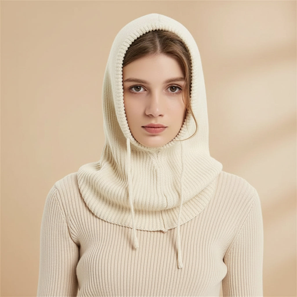 Knit Beanie Cashmere Winter Ribbed Pom-Pom Cold Weather Beanie - Image 5