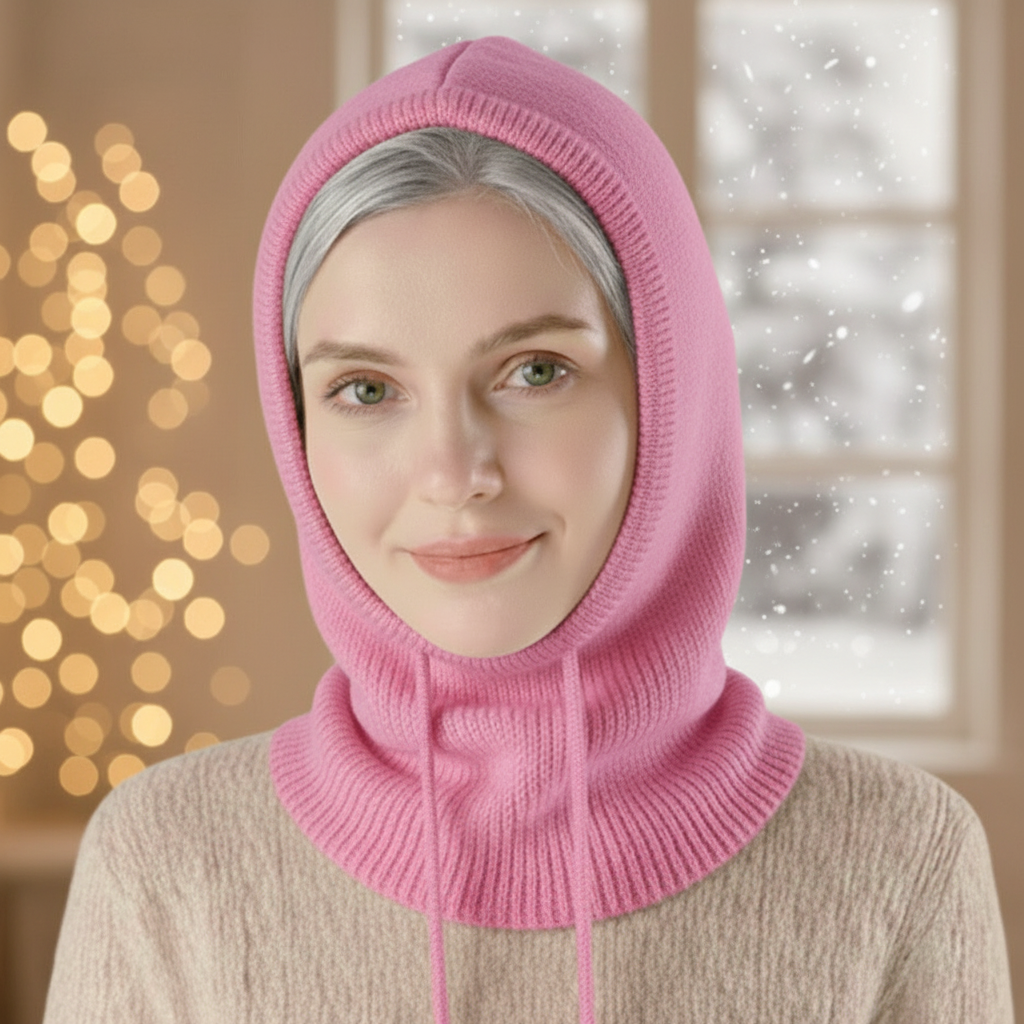 Knit Beanie Cashmere Winter Ribbed Pom-Pom Cold Weather Beanie - Image 6