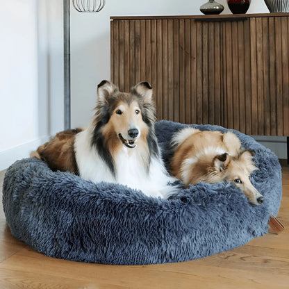 Large Dog Bed Plush Cozy Design Comfortable - Image 2