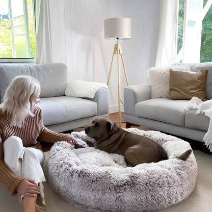 Large Dog Bed Plush Cozy Design Comfortable - Image 3