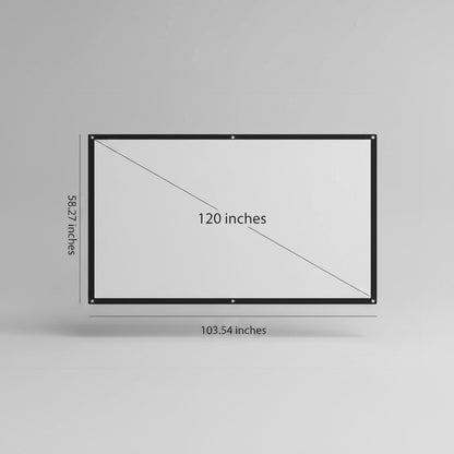 Large Projector Screen Portable Foldable 100 Inch - Image 2
