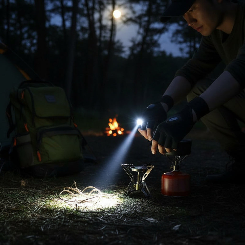 LED Flashlight Gloves Camping Fishing - Image 6