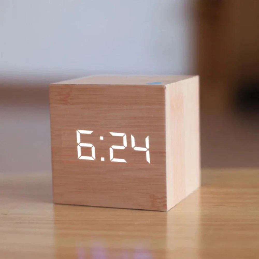Mini LED Digital Alarm Clock | Compact Modern Design