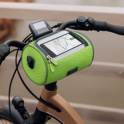 Fahrrad-Lenker-Tasche Wasserdicht mit Handyhalter und Touchscreen-Fach