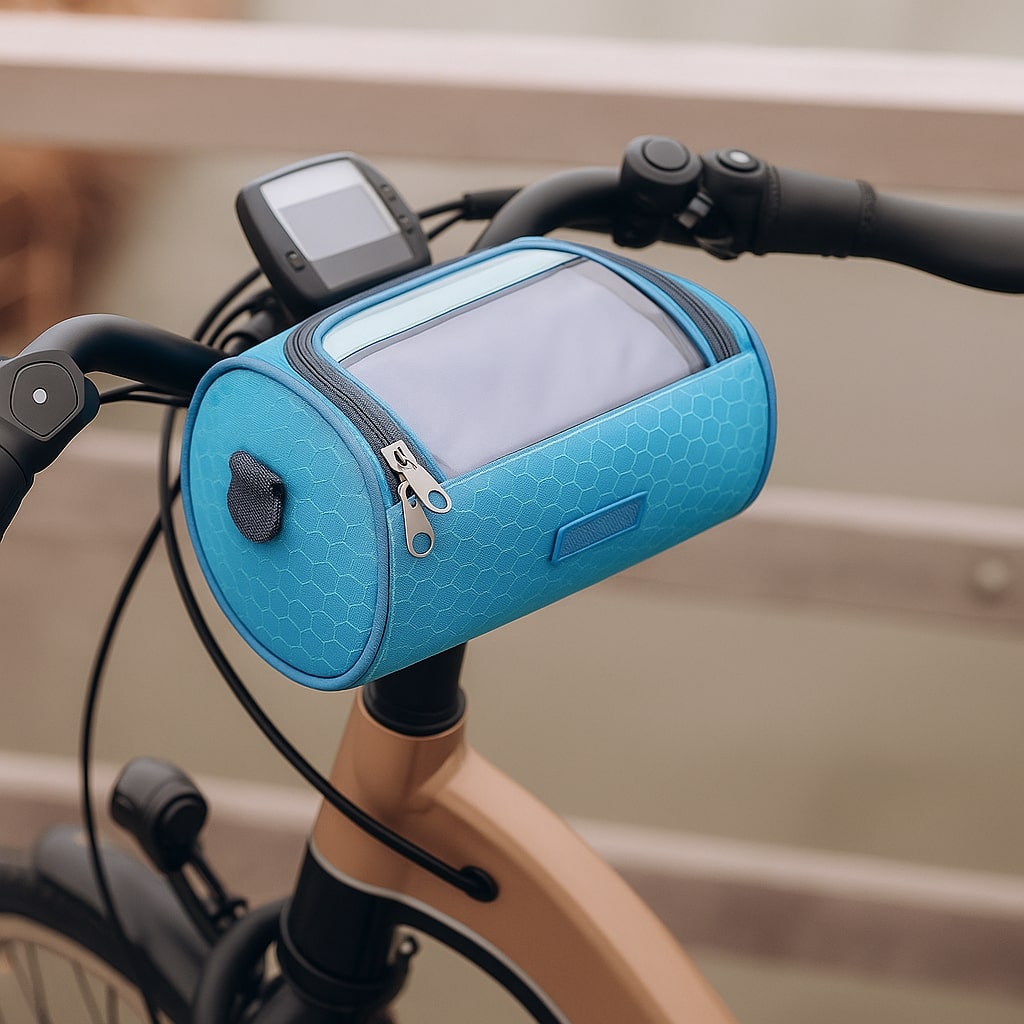 Fahrrad-Lenker-Tasche Wasserdicht mit Handyhalter und Touchscreen-Fach