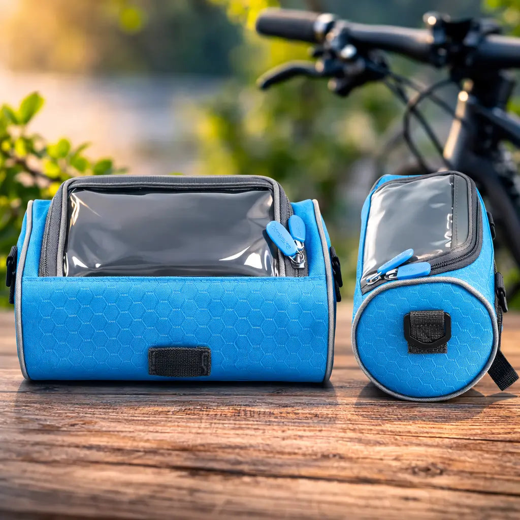 Fahrrad-Lenker-Tasche Wasserdicht mit Handyhalter und Touchscreen-Fach