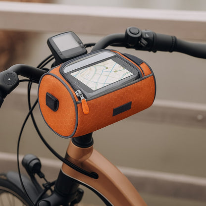 Fahrrad-Lenker-Tasche Wasserdicht mit Handyhalter und Touchscreen-Fach
