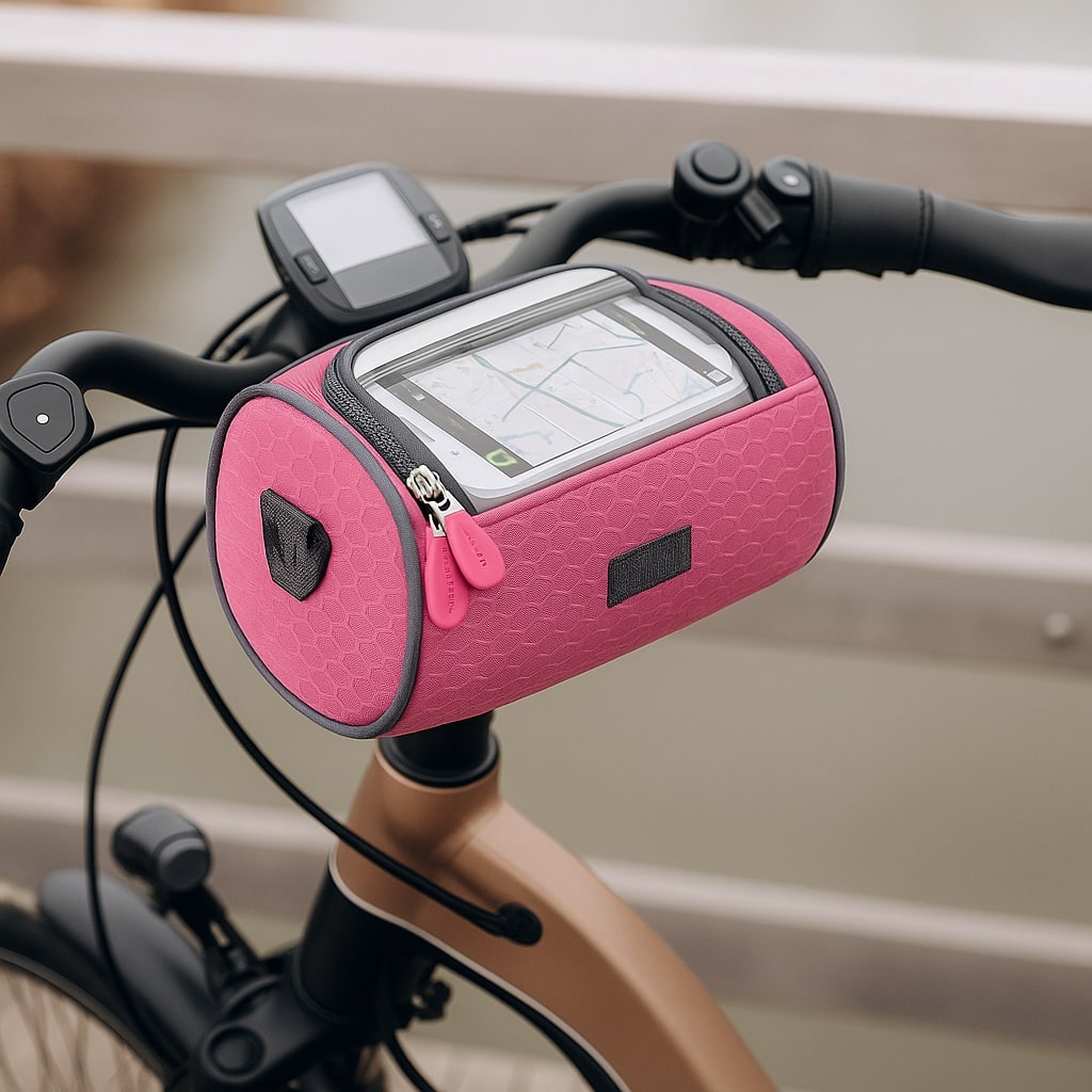 Fahrrad-Lenker-Tasche Wasserdicht mit Handyhalter und Touchscreen-Fach