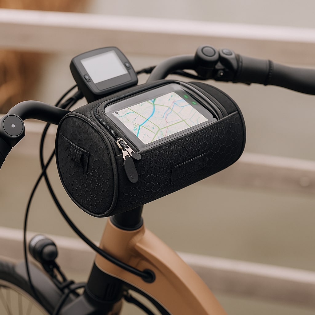 Fahrrad-Lenker-Tasche Wasserdicht mit Handyhalter und Touchscreen-Fach