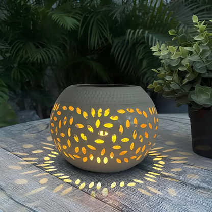 Lumopattern Solar-Gartenleuchte | Dekorative Metall-Außenlampe