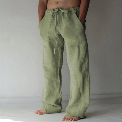 Linen Pants Casual Fit Lightweight Summer Wear - Image 15