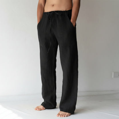 Linen Pants Casual Fit Lightweight Summer Wear - Image 17