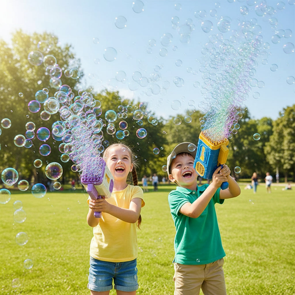Lithium Battery Bubble Machine Outdoor Games Fun - Image 1