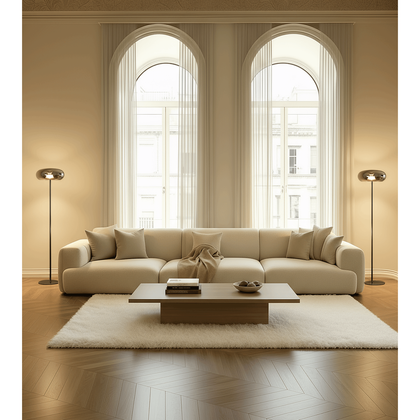 Living Room Floor Lamp Remote Control Modern Design - Image 15