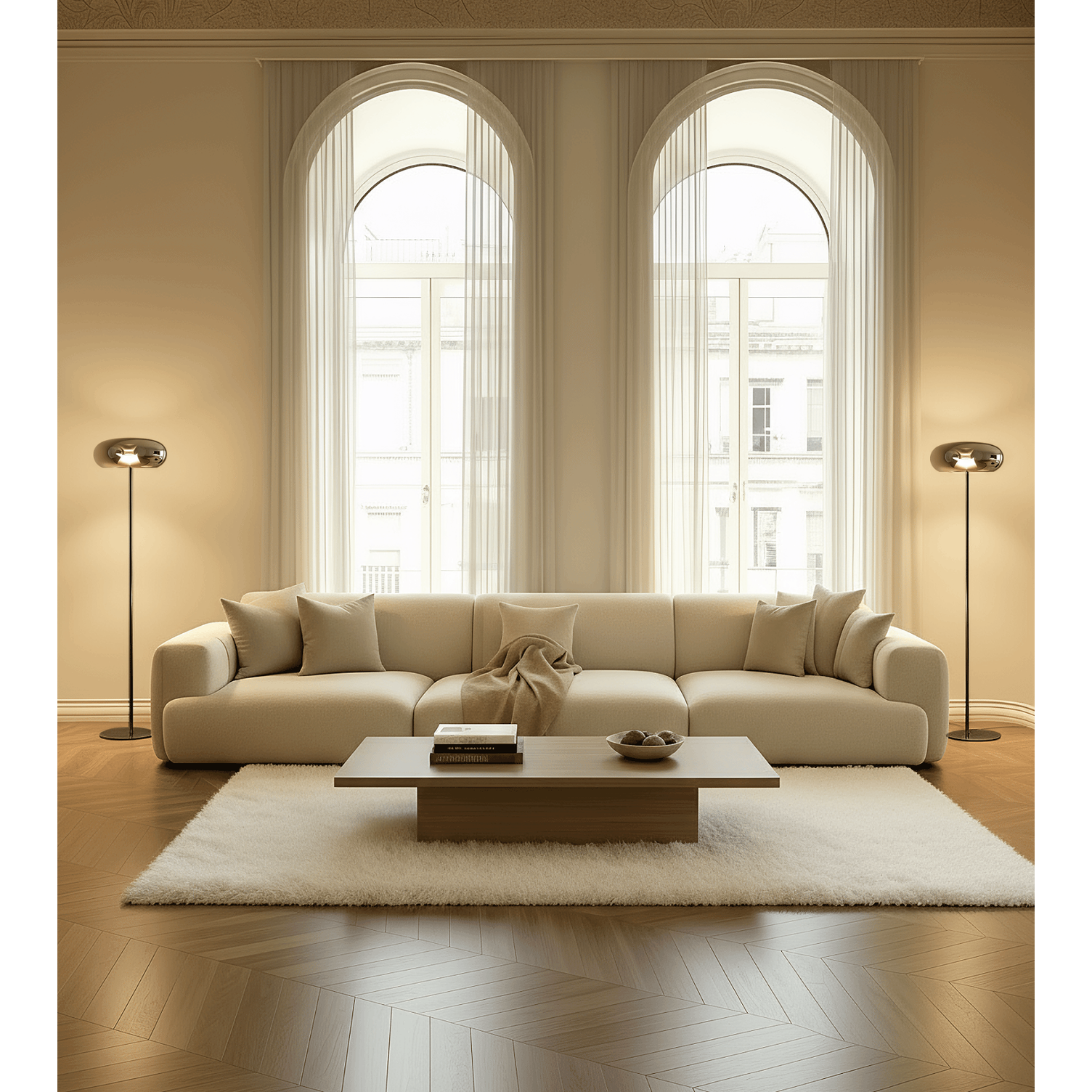 Living Room Floor Lamp Remote Control Modern Design - Image 15