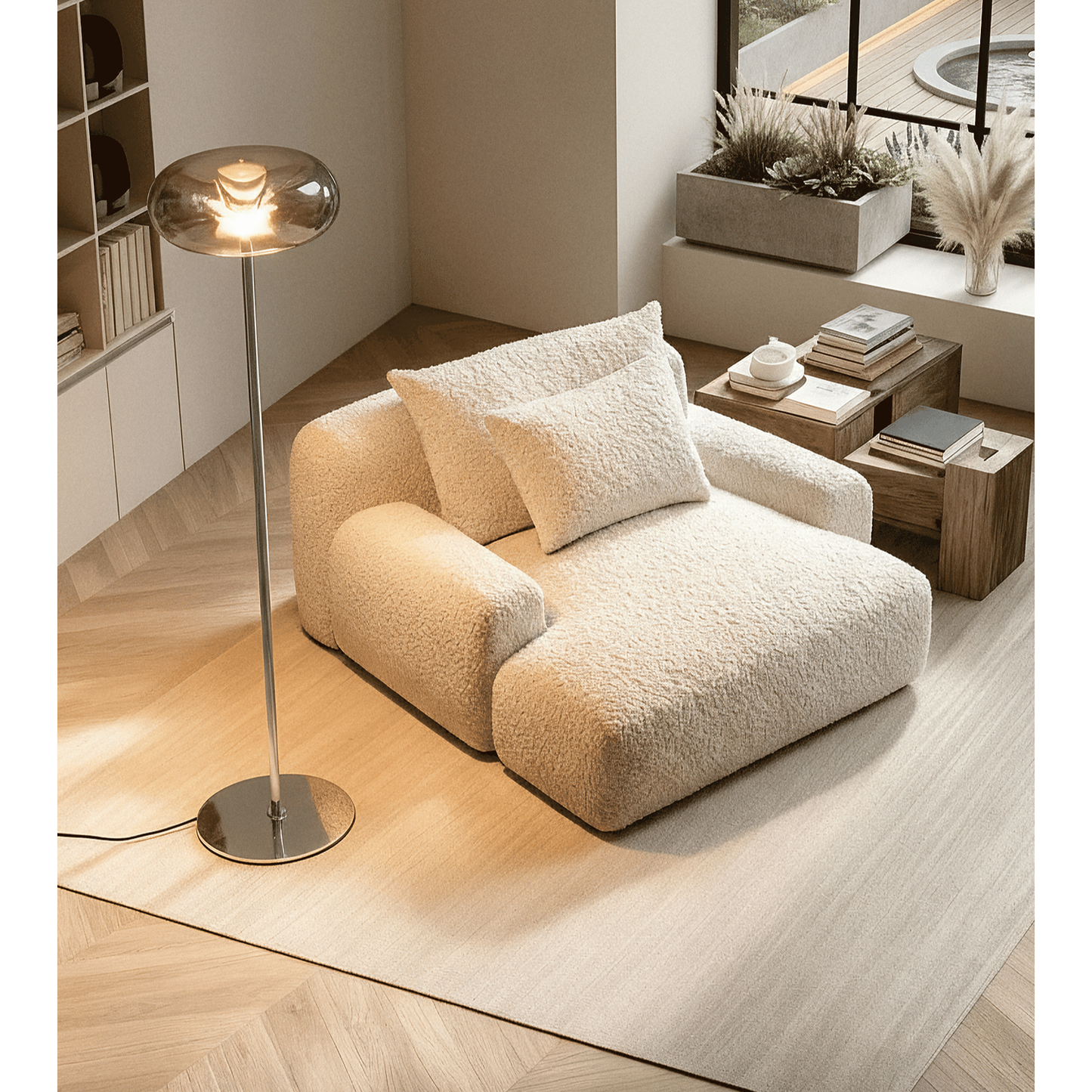 Living Room Floor Lamp Remote Control Modern Design - Image 4
