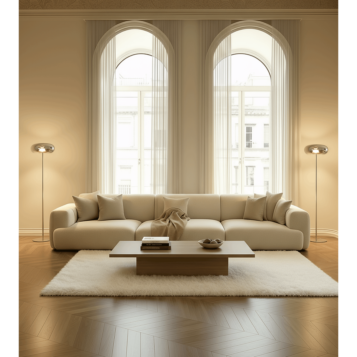 Living Room Floor Lamp Remote Control Modern Design - Image 5