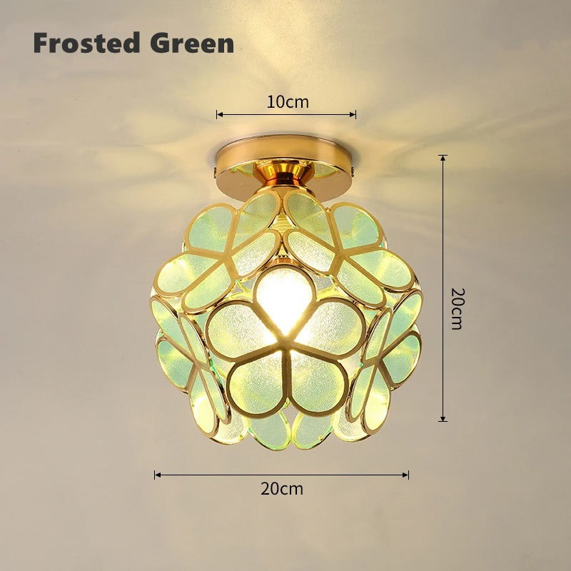 Candeeiro de Teto Nordic Petal para Corredor | Luz Elegante para Corredor e Quarto