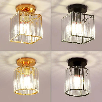 Krystallysekrone | Elegant lampe til gang og korridor