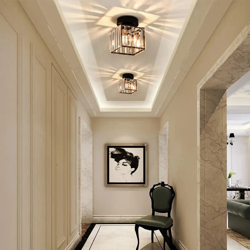 Crystal Ceiling Light | Elegant Corridor & Aisle Lamp