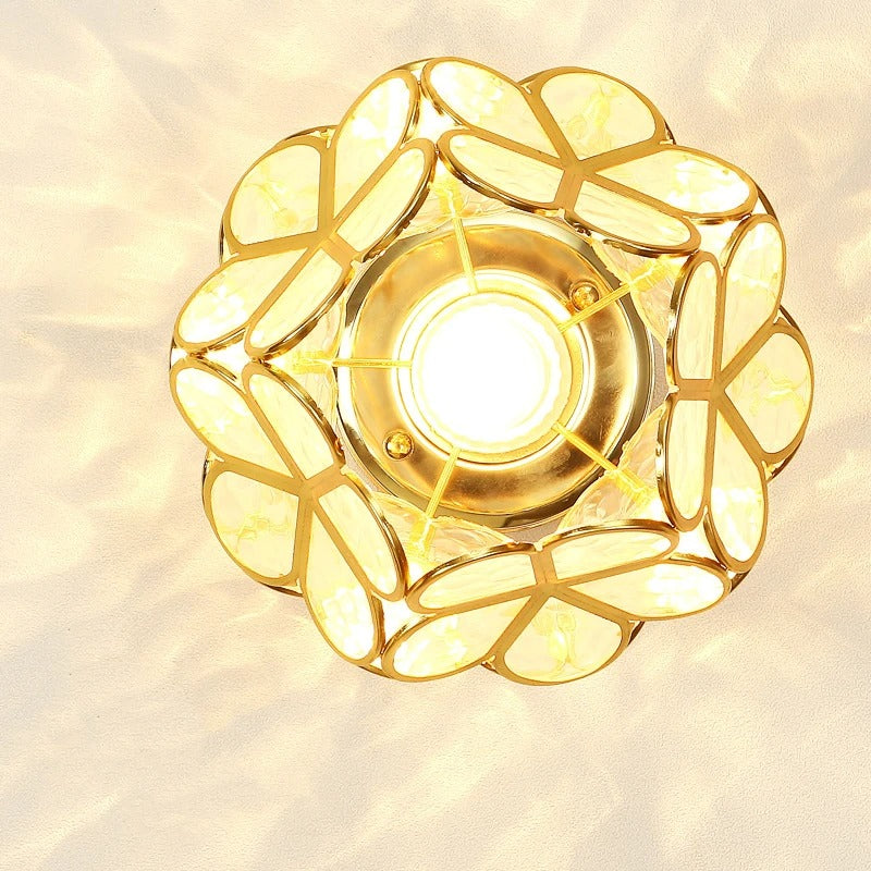 Candeeiro de Teto Nordic Petal para Corredor | Luz Elegante para Corredor e Quarto
