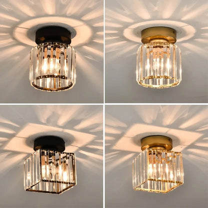 Krystallysekrone | Elegant lampe til gang og korridor