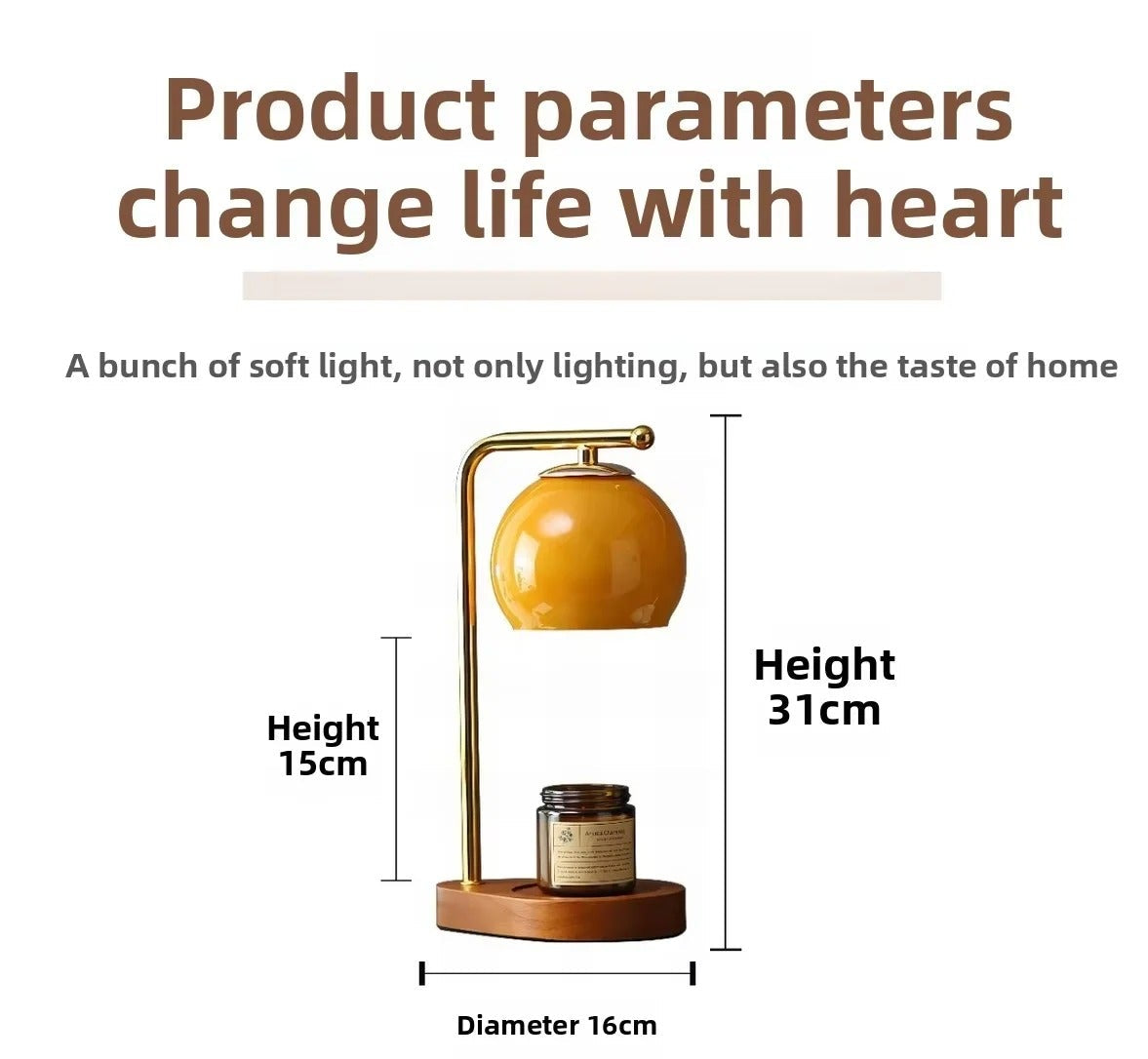 Candle Warm Lamp | Adjustable Aromatherapy Wax Melting Desk Lamp
