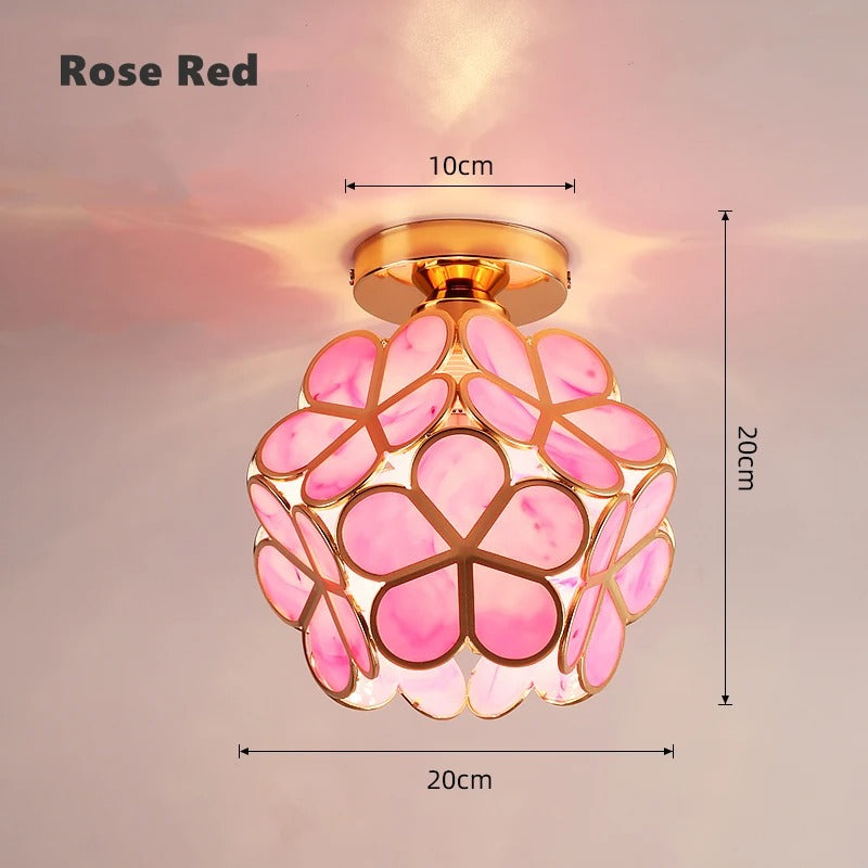 Nordic Petal Aisle Ceiling Lamp | Elegant Corridor & Bedroom Light