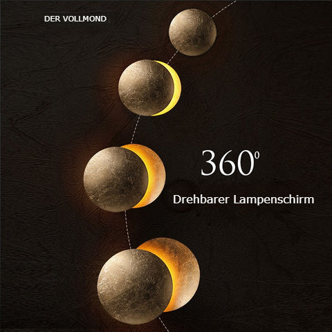 Lumină de Perete Lunaris | Aplice de Perete Inspirate de Eclipse Solare Moderne