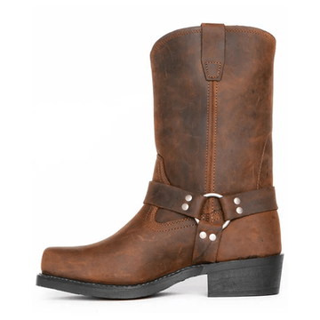 Men's Boots Harness Slip On Oil Resistant | Motorcycle Boots - Image 8