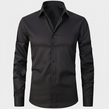 Mens Dress Shirt Stretch Fit Long Sleeve Button Up Design - Image 7