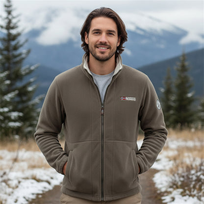 Mens Jacket Comfortable Zip Up Casual Outerwear - Image 1