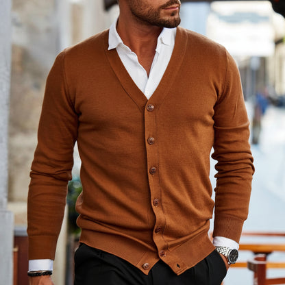 Men's Knitted Cardigan Button-Up | Casual Outerwear - Image 2