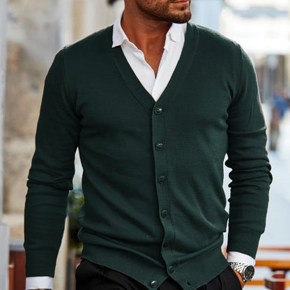 Men's Knitted Cardigan Button-Up | Casual Outerwear - Image 3