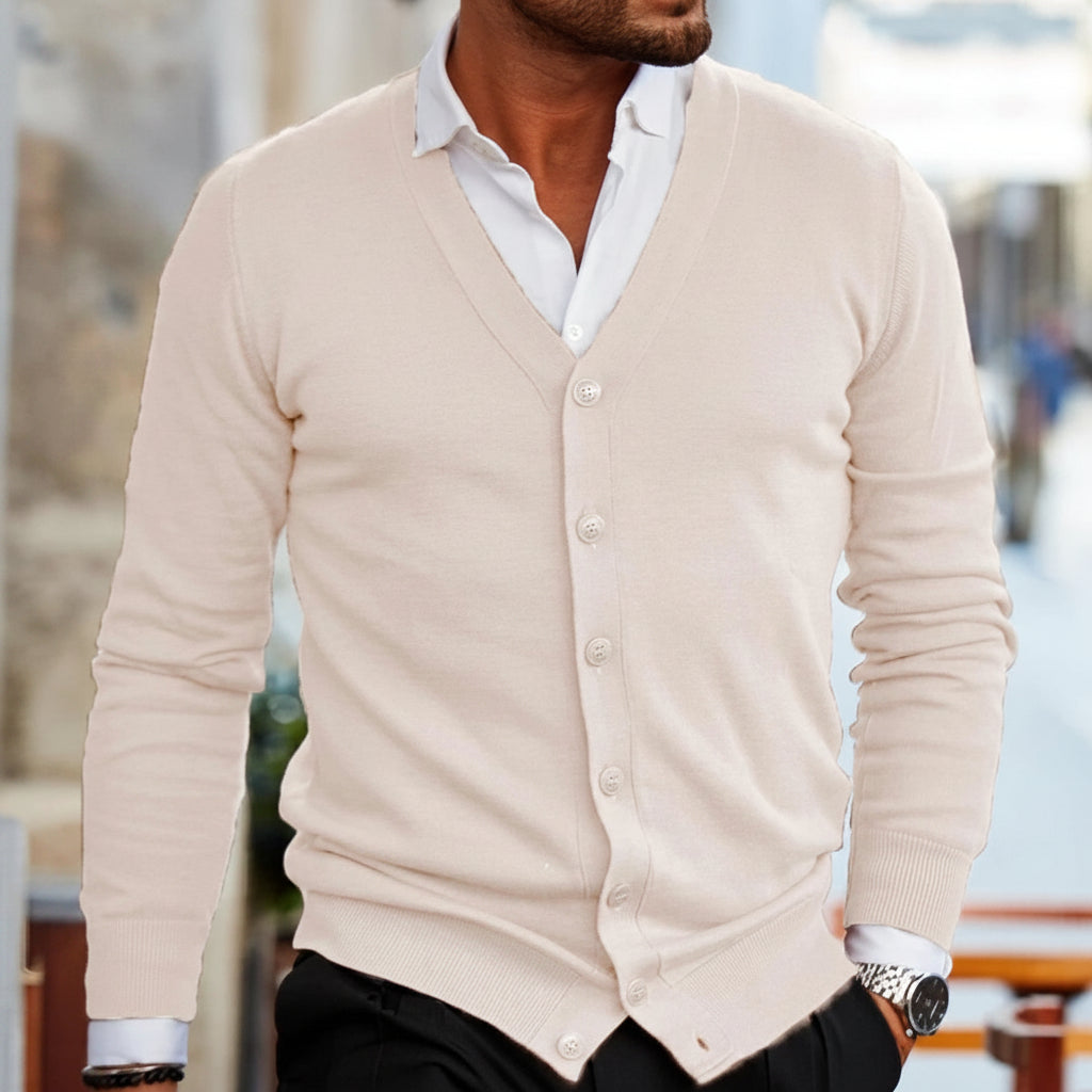 Men's Knitted Cardigan Button-Up | Casual Outerwear - Image 4