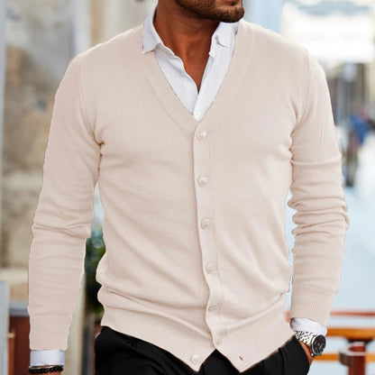 Men's Knitted Cardigan Button-Up | Casual Outerwear - Image 4