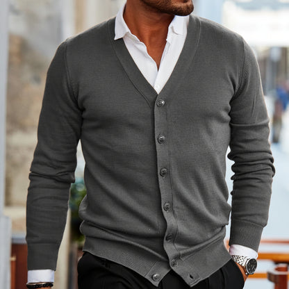 Men's Knitted Cardigan Button-Up | Casual Outerwear - Image 5