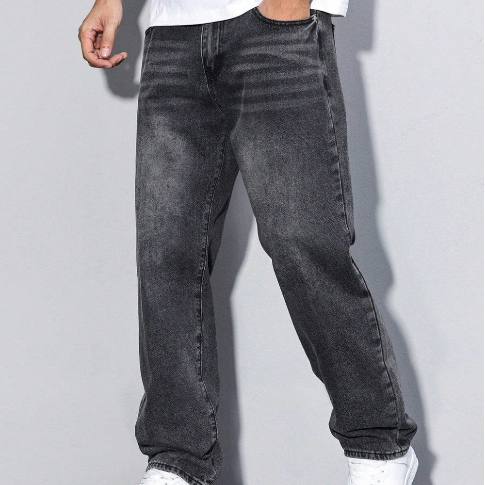Men's Loose Fit Jeans Straight Leg | Casual Wear - Image 19