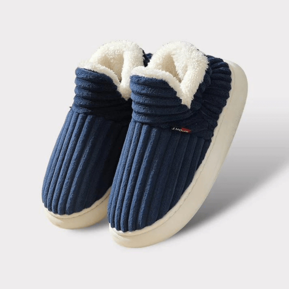 Men's Outdoor Plush Slippers Slip-On | Casual Footwear - Image 2