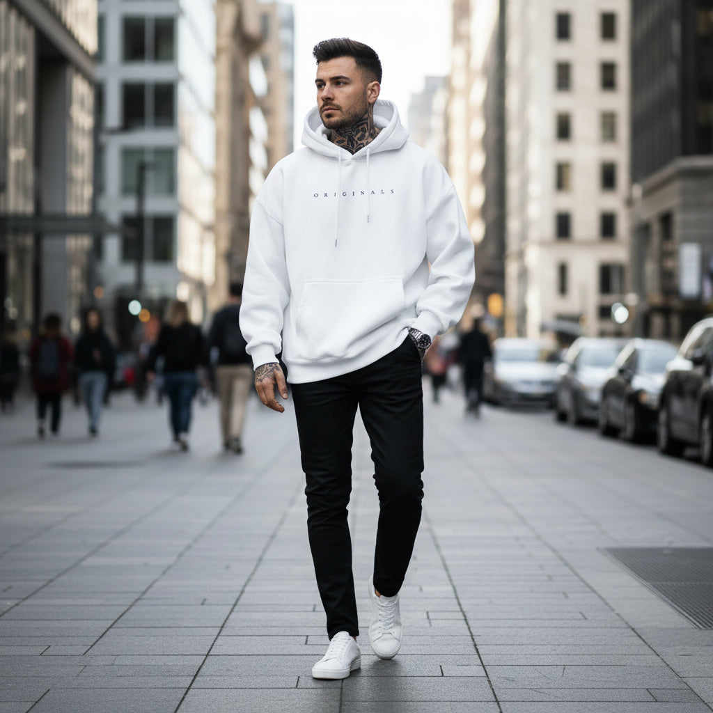 Mens Oversized Hoodie Long Sleeves Sweatshirt | Casual - Image 15